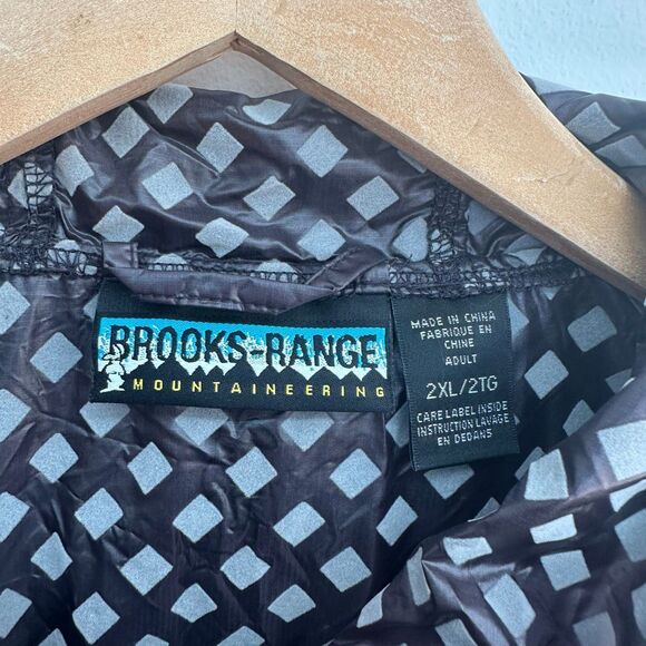 Brooks-Range Men’s Checkered Fleece Wind Shell Lt Breeze Packable Jacket - Picture 5 of 16